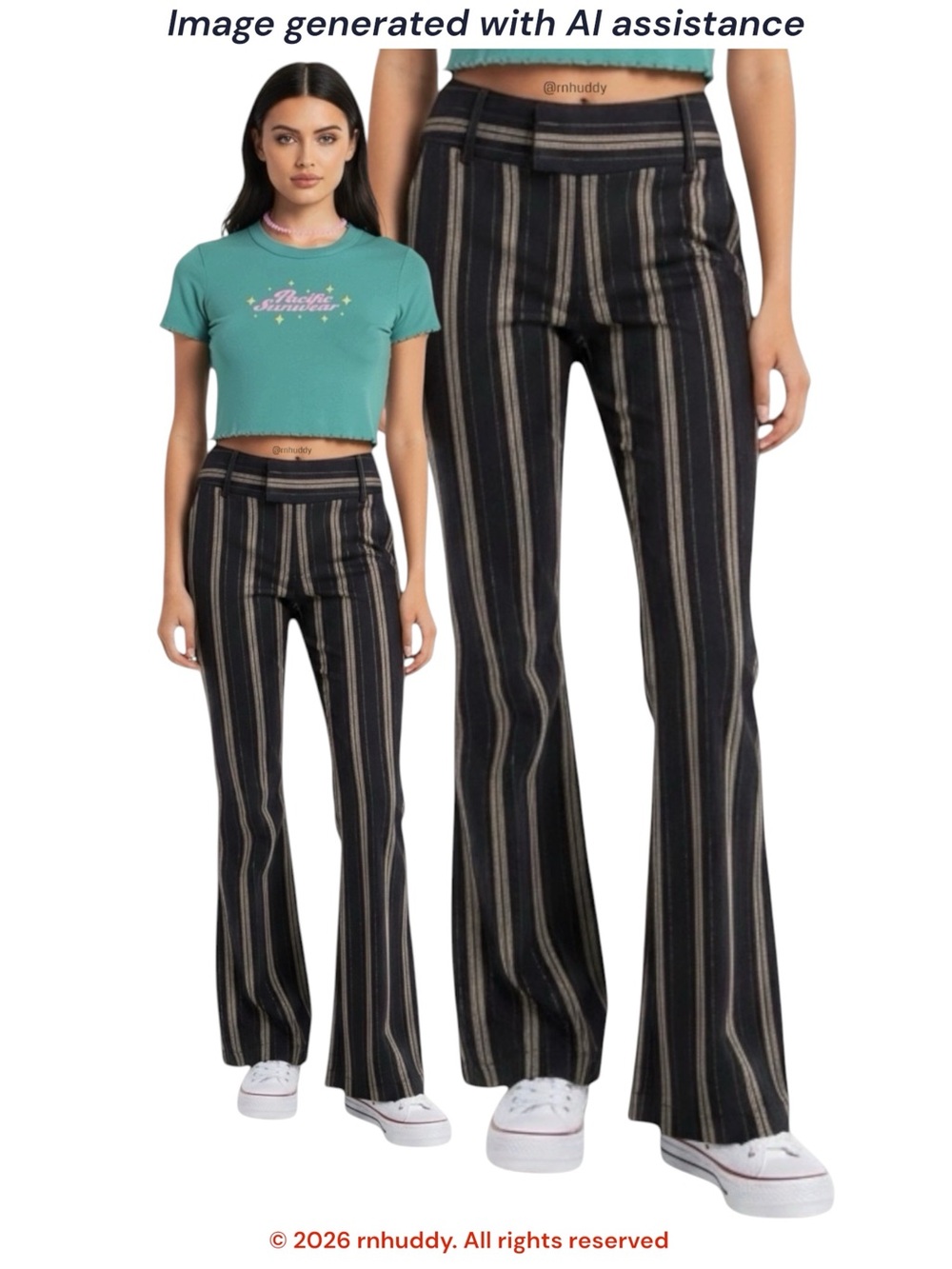 Urban Outfitters size 4 Marcela flare multicolored striped pants